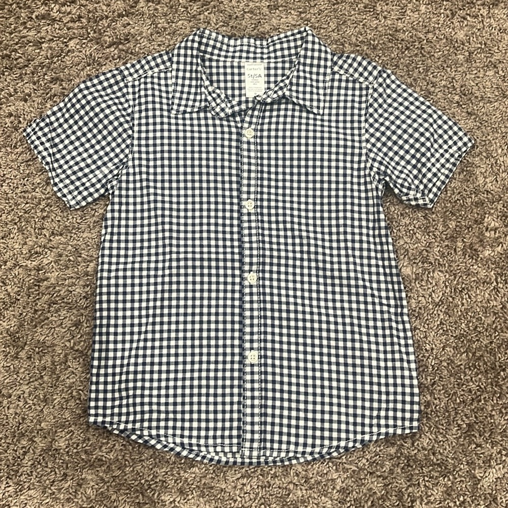 Boys button down short sleeve